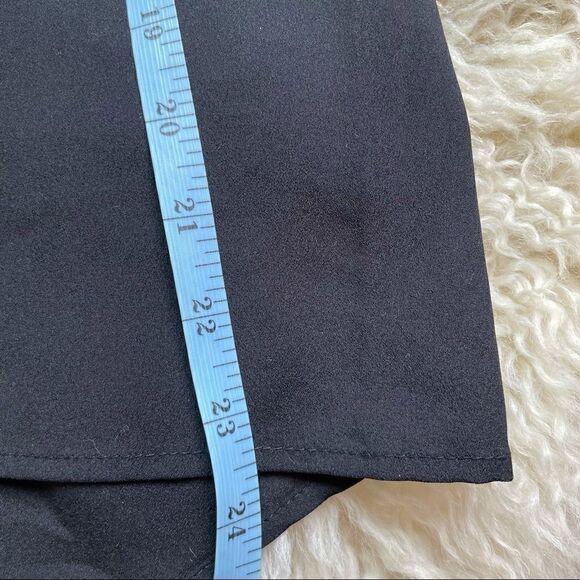 Monteau Black Semi Sheer High-Low Blouse Size M - Picture 13 of 16